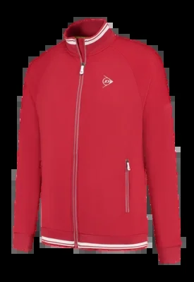 Veste de Tennis Dunlop Men Ap Club Knitted Jacket Jester Red