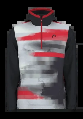 Veste de Tennis HEAD Homme Topspin Hoodie Black Print vision