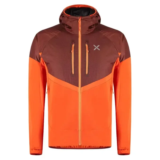 Veste homme Montura Spitze Hybrid – Orange Vif/Tabac Retour Gratuit