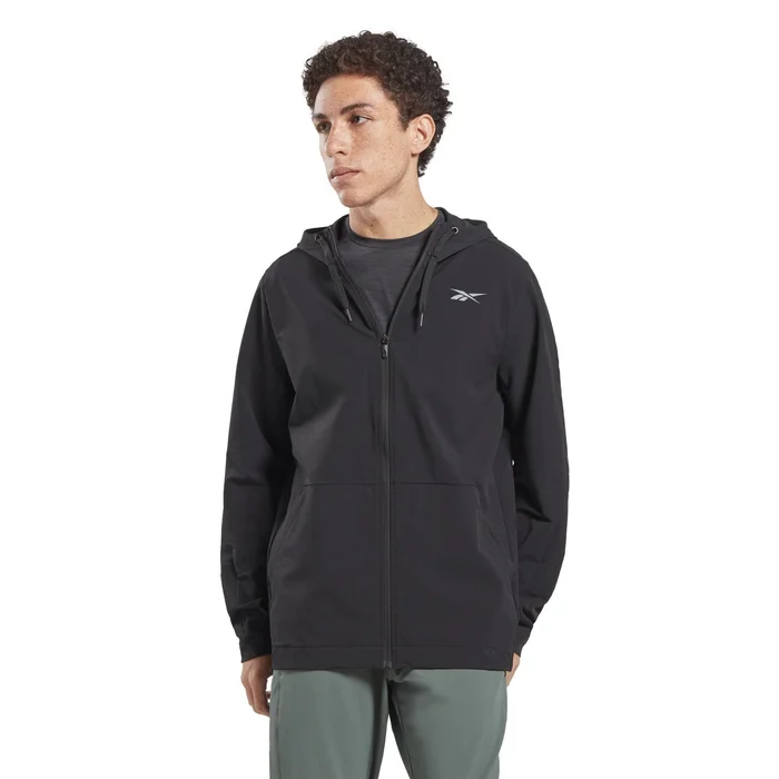 Veste imperméable zippée tissée Reebok Performance