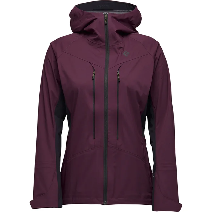 Veste impermu00e9able femme Black Diamond Dawn Patrol Hybrid Shell [Taille XS]