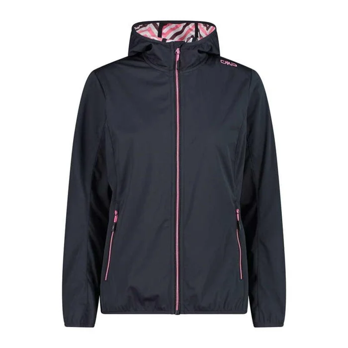 Veste impermu00e9able u00e0 capuche femme avec doublure imprimu00e9e CMP [Taille 2XS]