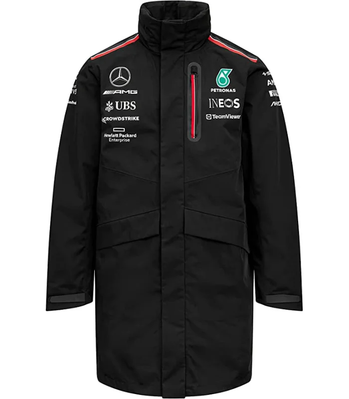 Veste Parka Impérméable Mercedes-AMG Petronas Motorsport Officiel Formule 1