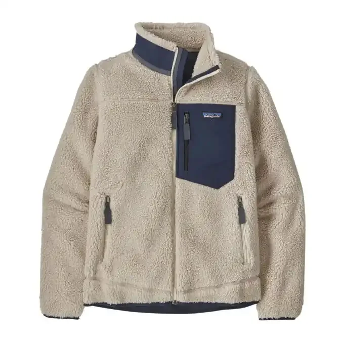 Veste polaire Femme Patagonia Retro-X® – Natural w/New Navy Garantie Incluse
