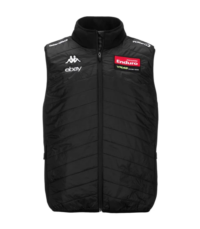 Veste sans-manches Arafless Adulte VR46 Pertamina Enduro Moto GP Officiel Homme Noir