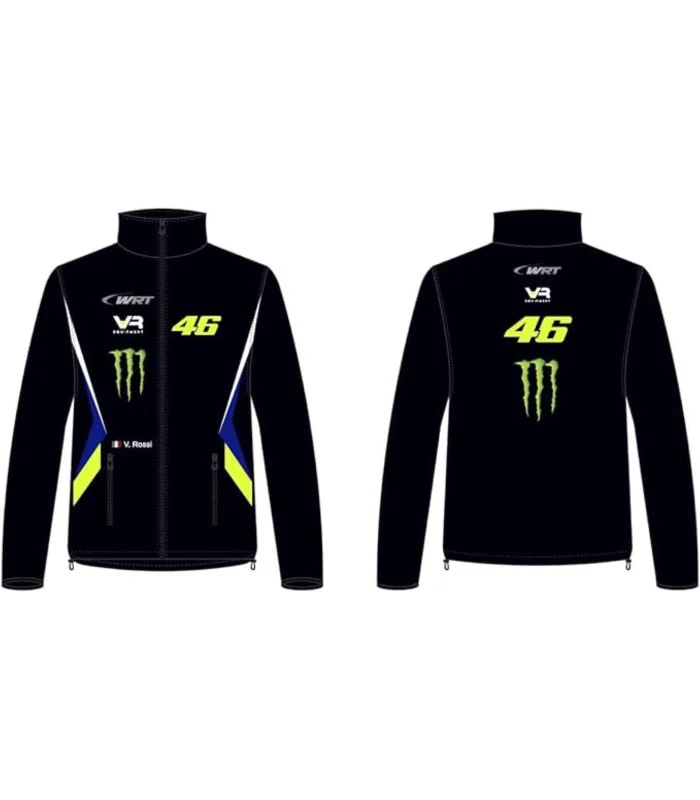 Veste Softshell Vr46 Édition Wrt Moto Gp Noir Homme
