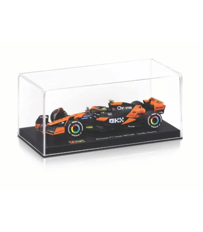 Voiture miniature Bburago – McLaren F1 Team MCL38 4 Lando Norris, avec casque 1:43