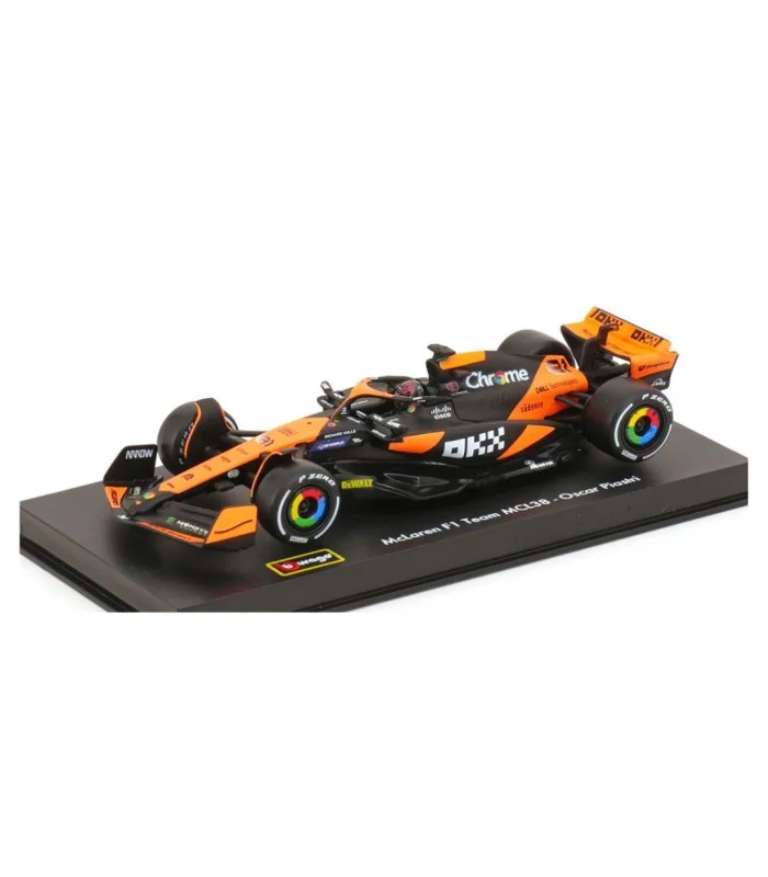 Voiture miniature Bburago – McLaren F1 Team MCL38 81 Oscar Piastri, avec casque 1:43
