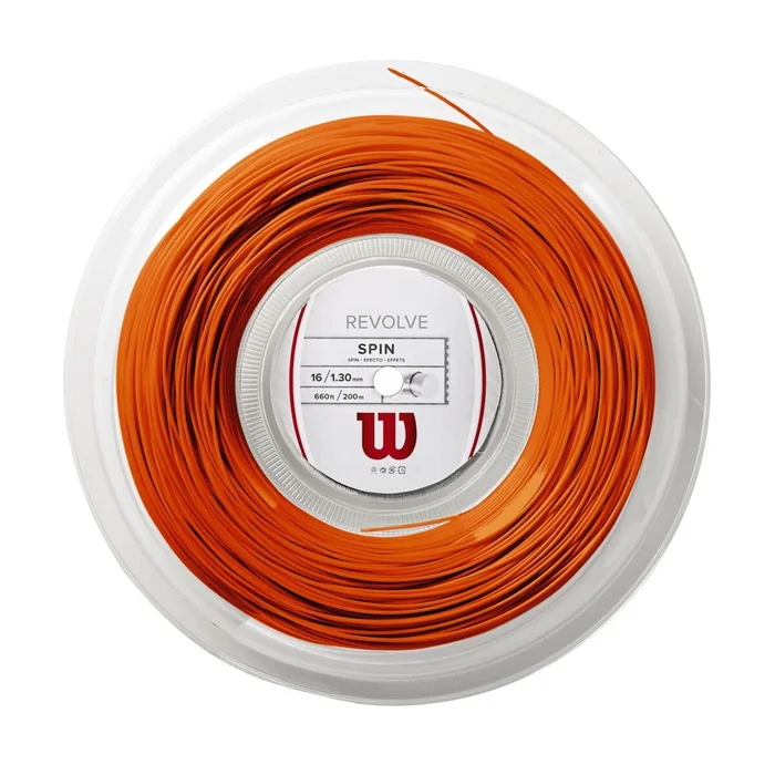 Wilson Cordaje de tenis Revolve 130 Naranja bobina de 200 m
